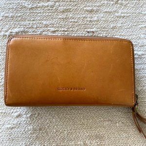 Lucky Brand British Tan Leather Wallet